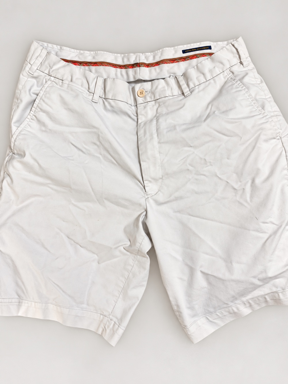 Polo Golf Ralph Lauren Men’s White Classic Fit Stretch Cotton Chino Shorts 35’